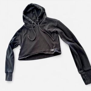 Bombshell Sportswear Black Cropped Sweatshirt